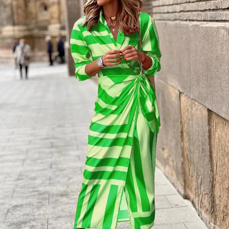 Vera - Printed Mid Length Dress
